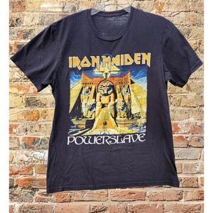 Iron Maiden Powerslave World Slavery Tour 84–85 Graphic T-Shirt Small Band Tee